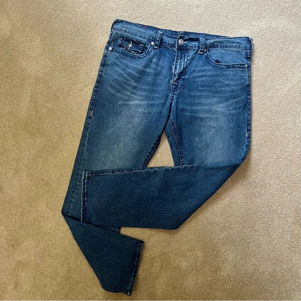 Men’s True Religion Geno Relaxed Slim Jeans Denim Streetwear Casual
